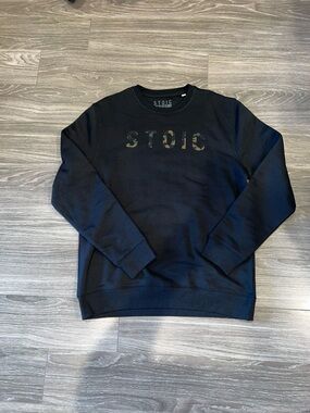 Black Crewneck Sweatshirt By Stoic Conditioning